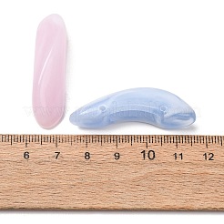 ツートンカラーの天然石風アクリルビーズ  ツイスト  ミックスカラー  42x11x13mm  穴：1.6mm  約150個/500g&nbsp;AC-CBA7B05-26