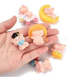 1Set Resin Pig Display Decoration&nbsp;AJEW-FS0001-25