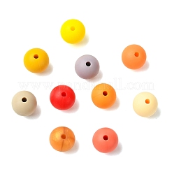 300Pcs Round Food Grade Eco-Friendly Silicone Focal Beads&nbsp;SIL-CJC0004-08A-1