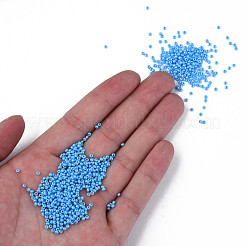 11/0 チェコ不透明ガラスシードビーズ  光沢のある  ラウンド  ディープスカイブルー  2.2x1.5mm  穴：0.7mm  約500 G /袋&nbsp;SEED-N004-003B-17