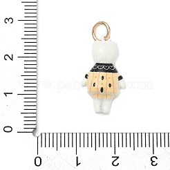Brass with Enamel Pendants&nbsp;KK-CBAF749-04C