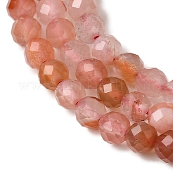 Natural Red Agate Beads Strands&nbsp;G-L653-B01-3mm