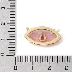 Cherry Quartz Glass Pendants&nbsp;KK-C255-22G-04