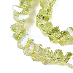 Electroplate Transparent Glass Beads Strands&nbsp;EGLA-Q139-01A-A17