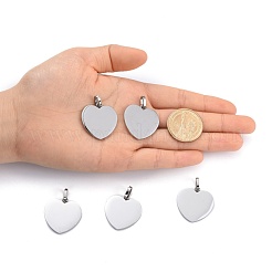 Tarnish Resistant 304 Stainless Steel Mirror Polished Finish Stamping Blank Tag Pendants&nbsp;STAS-P055-04P
