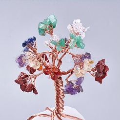 7 Chakra Natural Mixed Gemstone Tree of Life&nbsp;G-P417-01
