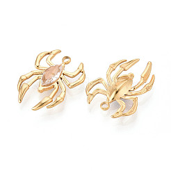 304 Stainless Steel and Rhinestone Pendants&nbsp;STAS-T071-05B-G