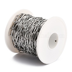 Tarnish Resistant 304 Stainless Steel Paperclip Chains&nbsp;CHS-O010-03P