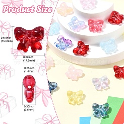 100Pcs 10 Colors Transparent Spray Paint Glass Beads&nbsp;GLAA-CJ0002-73