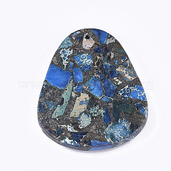 Synthetic Gold Line Regalite/Imperial Jasper/Sea Sediment Jasper Pendants&nbsp;G-S329-031A