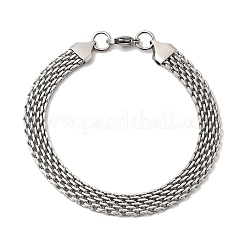 201ステンレススチール製リンクチェーンブレスレット（女性用・男性用）  ステンレス鋼色  7.95インチ（20.2cm）  8 mm幅&nbsp;STAS-T077-20P-02