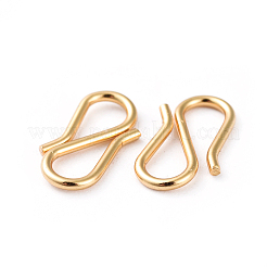 304 Stainless Steel S Hook Clasps&nbsp;LS-STAS-G199-01G