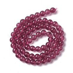 Natural White Jade Imitation Garnet Beads Strands&nbsp;G-I334-02A