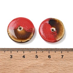 Vintage Handmade Two Tone Porcelain Beads&nbsp;PORC-NH0002-01G