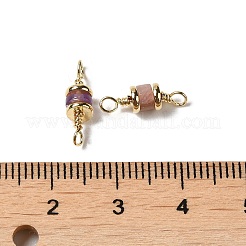 Natural Mixed Gemstone Connector Charms&nbsp;KK-P242-26G