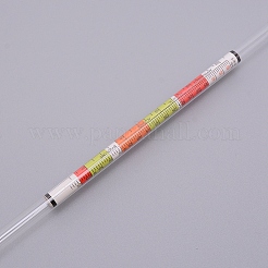 ガラスアルコールメーター  プラスチック製の箱付き  透明  27.2x0.7~1.6cm&nbsp;AJEW-WH0162-61