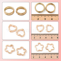 180Pcs 3 Styles CCB Plastic Bead Frame&nbsp;CCB-SP0001-08G