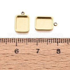 304 Stainless Steel Pendant Cabochon Component&nbsp;STAS-Q113-19B-G