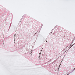 Glitter Polyester Satin Ribbon&nbsp;AJEW-WH0472-28B