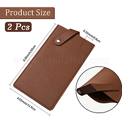 2Pcs Imitation Leather Kitchen Knife Scissors Case&nbsp;AJEW-CL0005-70B