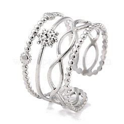 Tarnish Resistant 304 Stainless Steel Finger Rings&nbsp;RJEW-L102-33P