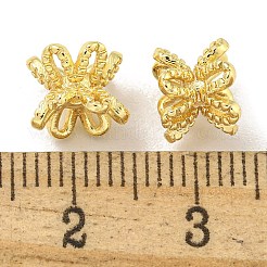 真鍮製ビーズキャップ  リバーシブル  長持ちメッキ  鉛フリー＆カドミウムフリー  14KGP本金メッキ  7x6.5mm  穴：1.5mm&nbsp;KK-L075-021LG-02