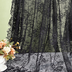 Flower Pattern Polyester Lace Fabrc&nbsp;DIY-WH20007-849B