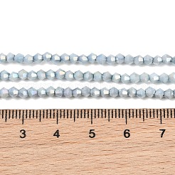 Electroplate Bicone Glass Beads Strands&nbsp;GL-T021-2.5x3mm-16-16