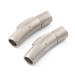 変色防止マットコラム 304 ステンレススチール製バヨネット留め具  ステンレス鋼色  29x7mm  穴：5mm&nbsp;STAS-N014-31-5mm-A