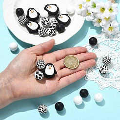 25Pcs 5 Styles Silicone Beads&nbsp;SIL-YW0002-66