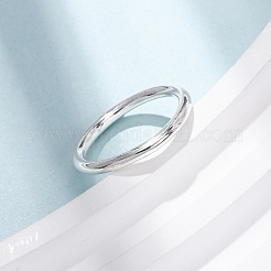 990 Sterling Silver Finger Rings&nbsp;RJEW-Z128-01S-01