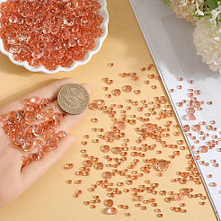 アクリルラインストーンの尖ったバックカボション6300個  多面カット  ダイヤモンド  チョコレート  3~10x2.5~6mm&nbsp;GACR-SP0001-03A