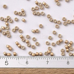MIYUKIデリカビーズ  シリンダー  日本製シードビーズ  11/0  （db1152)亜鉛メッキセミフロストシャンパン  1.3x1.6mm  穴：0.8mm  約2000個/10g&nbsp;X-SEED-J020-DB1152