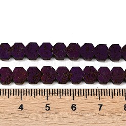 Electroplated Natural Lava Rock Beads Strands&nbsp;G-K388-04B-10