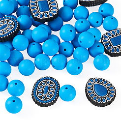 56Pcs 4 Styles Silicone Beads&nbsp;FIND-TA0010-75E