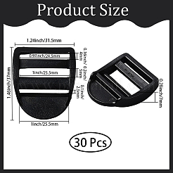 30Pcs Plastic Ladder Lock Slider Buckles&nbsp;KY-CY0001-23B