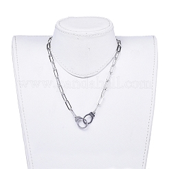 Non-Tarnish 304 Stainless Steel Chain Necklaces&nbsp;X-NJEW-JN02772-02