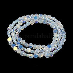 Transparent Electroplate Glass Beads Strands&nbsp;GLAA-Q099-I01-07
