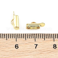 シェグレース真鍮製スライド式エンドクラスプチューブ  カドミウムフリー＆鉛フリー  スライダエンドキャップ  18KGP本金メッキ  4.5x10x3mm  穴：2.5x1mm  内径：2mm&nbsp;XGRQ1R818-355G