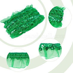 Chinlon Pleated Lace Trim&nbsp;EW-WH0013-28C