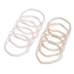 5Pcs Glass Beaded Stretch Bracelet Sets&nbsp;BJEW-YW00003-01