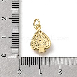 Brass Micro Pave Cubic Zirconia Pendants&nbsp;KK-D431-076B-01
