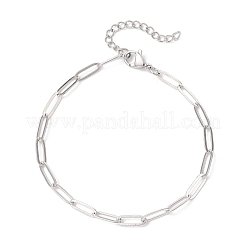 3Pcs 304 Stainless Steel & Brass Paperclip Chain Bracelets Set for Women&nbsp;BJEW-JB12658