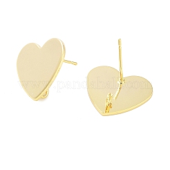 Brass Stud Earrings Findings&nbsp;EJEW-B063-06G