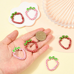 6Pcs 2 Colors Alloy Spring Gate Rings&nbsp;FIND-YW0013-18