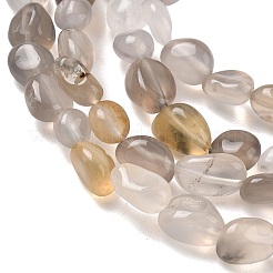 Natural Grey Agate Beads Strands&nbsp;G-C286-A22