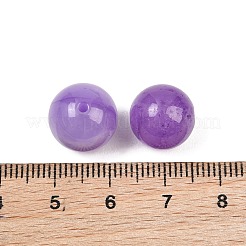 天然ミャンマー翡翠 ビルマ翡翠ビーズ  染め  スムーズなラウンド  青紫色  12mm  穴：1.6mm&nbsp;GG-CBAC08B-05E-01