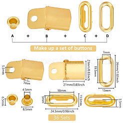 36 Sets Iron Peaked Cap AdjustableKits&nbsp;FIND-BC0005-83