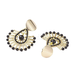 Teardrop Brass Stud Earrings&nbsp;EJEW-MZ00378