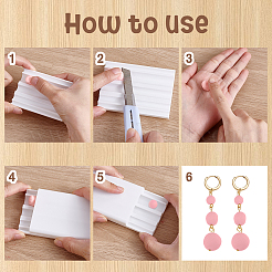 3Pcs Rectangle Plastic Clay Mold&nbsp;TOOL-WH0059-051A